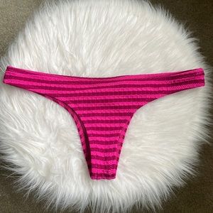 Volcom Pink Stripe Cheeky Bikini Bottoms